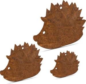 Rostikal Dekofigur Deko Set Igel Gartendeko