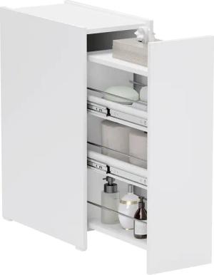 HOMCOM Badkommode Schmaler Badezimmerschrank (Toilettenschrank mit
