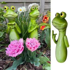 Online-Fuchs Gartenfigur Gartenstecker Froschhals, Kopf -