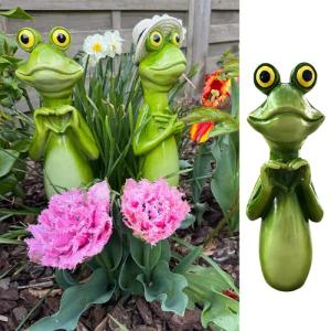 Online-Fuchs Gartenfigur Gartenstecker Froschhals, Kopf -
