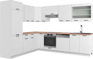 Vicco Winkelküche Fame-Line, Weiß Landhaus/Weiß, 227