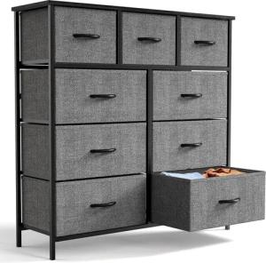 Fanttik Kommode 9 Schubladen Schubkastenkommode Stoff