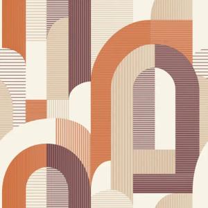 Grandeco Tapete Vliestapete Grafik Muster Retro