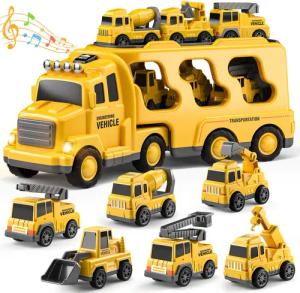 TEMI Spielzeug-Auto 7 Pack Träger LKW