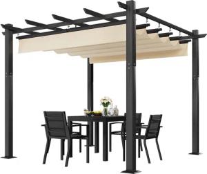 GUNJI Pavillon Verdickter Aluminiumrahmen 300/400 cm