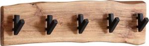 FINEBUY Garderobenpaneel FB27296 (Akazie Massivholz /