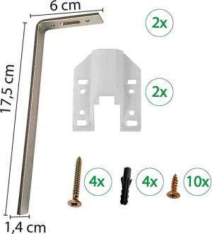 Clever-Kauf-24 Schienensystem Innenlauf Schiene Basic, Universal-läufig,