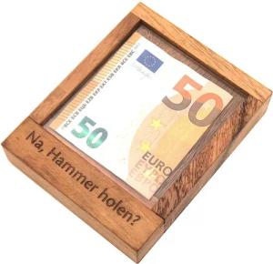 ROMBOL Denkspiele Spiel Pfiffiger Geldschein-Tresor –