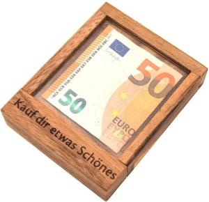 ROMBOL Denkspiele Spiel Pfiffiger Geldschein-Tresor –