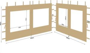 Quick Star Pavillonseitenteil 2 Seitenteile mit