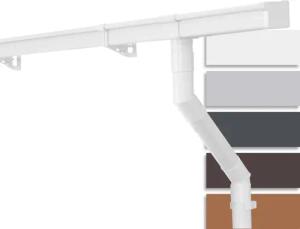INEFA Dachrinne NW 68 Dachrinnen-Set kastenförmig