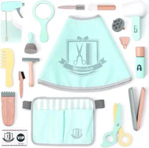 Esun Spielzeug-Frisierkoffer Kinder Holz Friseur Spielset