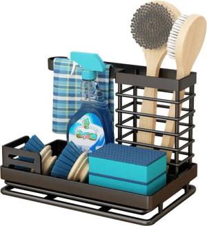 zggzerg Küchenorganizer-Set Spülbecken Organizer Edelstahl Küchen