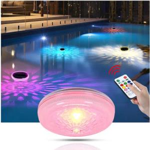 QUBEBU Pool-Lampe 2er Pool-Lampe Solar Schwimmend