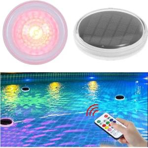 QUBEBU Pool-Lampe LED Poolbeleuchtung, 2x Unterwasser