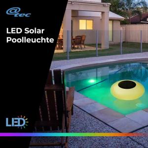 @tec Pool-Lampe schwimmendes Pool Licht (Dm.