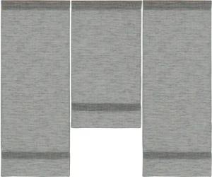 Clever-Kauf-24 Scheibengardine Mini Flächenvorhang Set grau