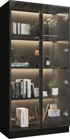 FUFU&GAGA Glasvitrine mit 2 Glastüren und