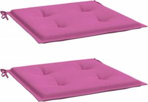 vidaXL Sitzauflage Gartenstuhl-Kissen 2 Stk. Rosa