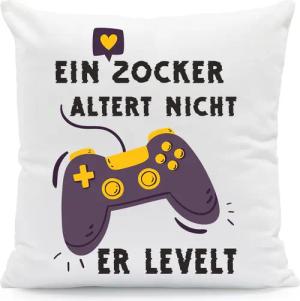 GRAVURZEILE Zierkissen mit Spruch - Ein