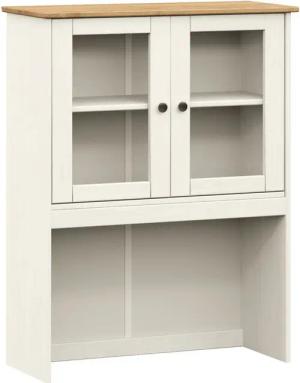 vidaXL Sideboard Sideboard-Aufsatz VIGO Weiß 78x30x100
