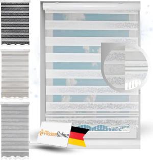 Doppelrollo Duorollo Doppelrollo mit Kassette Rankenmuster