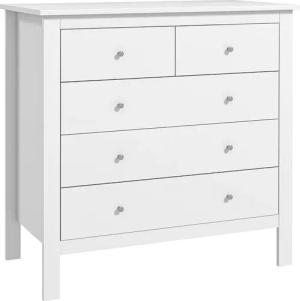 HOMCOM Kommode Beistellschrank mit 5 Schubladen