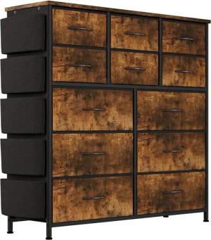 GarveeMore Kommode Kommode mit 12 Schubladen,5
