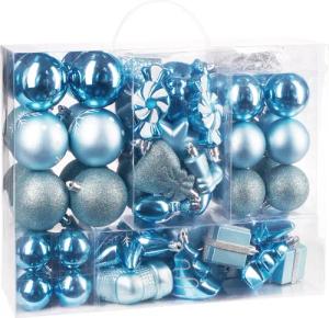 BRUBAKER Weihnachtsbaumkugel 77-teiliges Weihnachtskugel-Set, Christbaumschmuck aus