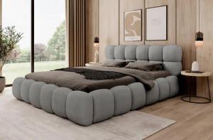 Compleo Polsterbett BUBBLE boucle Designerbett 140/160/180x200