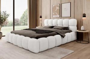 Compleo Polsterbett BUBBLE boucle Designerbett 140/160/180x200