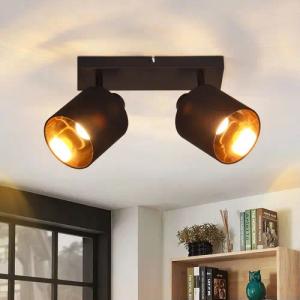 ZMH Deckenleuchte 2 Flammig Vintage Deckenlampe