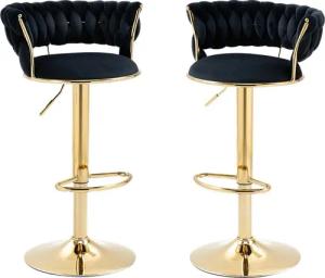 LVHOM Barhocker Set, goldene Stuhlbeine, moderne