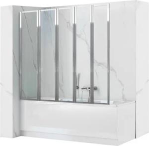 KOLMAN Duschwand Duschwand 5-teilig Idea, Einscheibensicherheitsglas,