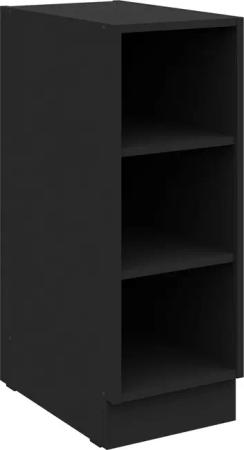 Küchen-Preisbombe Unterschrank Regal 30 cm Schwarz