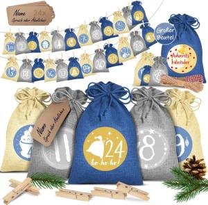 KESSER Adventskalender, Adventskalender zum Befüllen 24