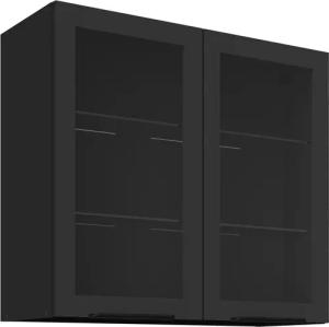 Küchen-Preisbombe Glashängeschrank 80 Küche SIENA Schwarz