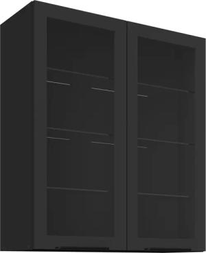 Küchen-Preisbombe Glashängeschrank 80 Küche SIENA Schwarz