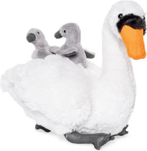 Uni-Toys Kuscheltier Schwan mit Babys -