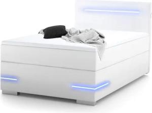 wonello Boxspringbett Lennox, mit LED-Beleuchtung, 2x