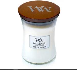 Woodwick Duftkerze White Tea & Jasmin