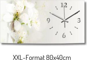 Kreative Feder Funkwanduhr 3D Design-Wanduhr "Weiße