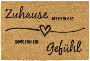 relaxdays Fußmatte Kokos Zuhause, Höhe: 15