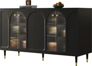 Odikalo Anrichte Kommode Changhong-Glastür dekorativen Metalldetails
