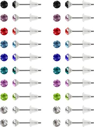 Kurtzy Bastelperlen 20 Paare Damen Ohrstecker