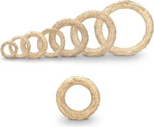 NaDeco Bastelnaturmaterial Strohkranz natur Ø 25