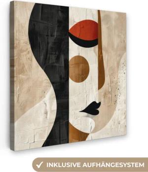OneMillionCanvasses® Leinwandbild Gesicht - Abstrakt -