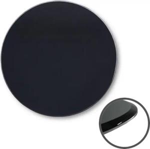 HOOZ Tischplatte Glasplatte Sicherheitsglas Transparent/Schwarz/Weiß Ø30–50cm