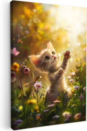 OneMillionCanvasses® Leinwandbild Kätzchen - Tier -