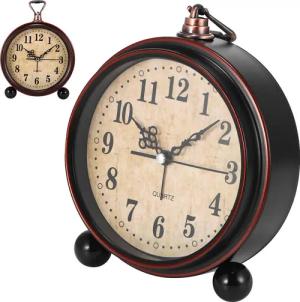 BlingBin Wecker Analog Ohne Ticken, Tischuhr